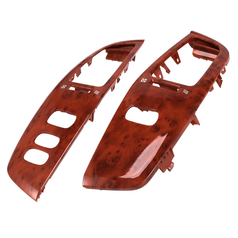 

4X LHD Car Interior Wooden Dashboard Air Vent Frame Penal For Toyota Land Cruiser 100 LC100 FJ100 1997-2007 Accessories