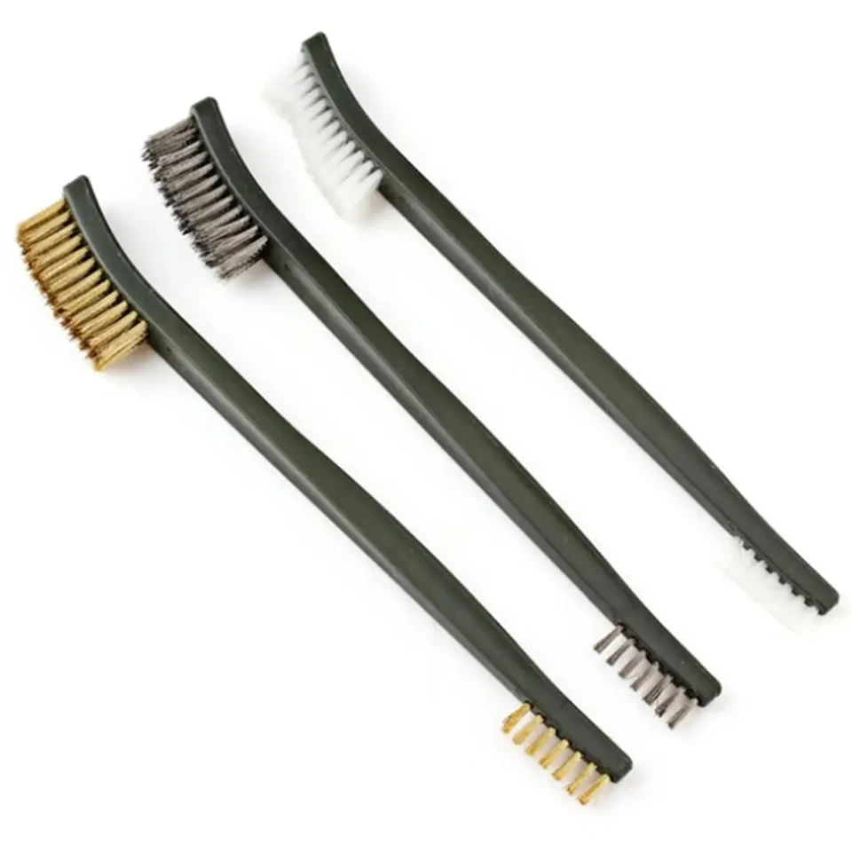 Ensemble De Brosses Métalliques, Brosses Anti-rouille En Métal, Brosse En Fil De Nylon Et De Cuivre, Brosses De Nettoyage Pour Peinture De Soudure, Brosses à Récurer La Rouille – 2,2 Cm