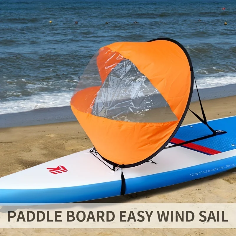 Voile De Kayak / Canoë Portable 42 Pouces – Popup PVC, Pour Vent Arrière