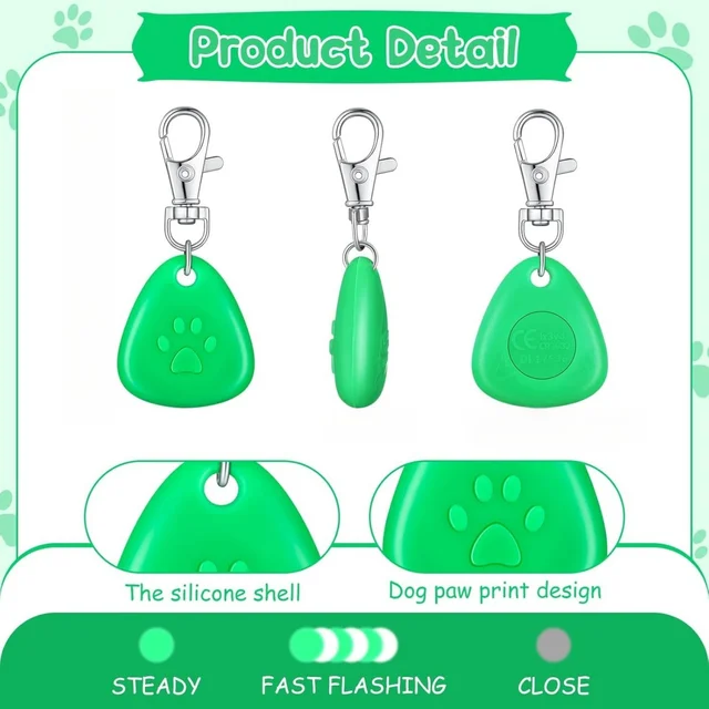 LED Pet Pendant Collar Waterproof Dog Collar Light for Outdoor Walking Safety Silicone LED Dog Collar 3