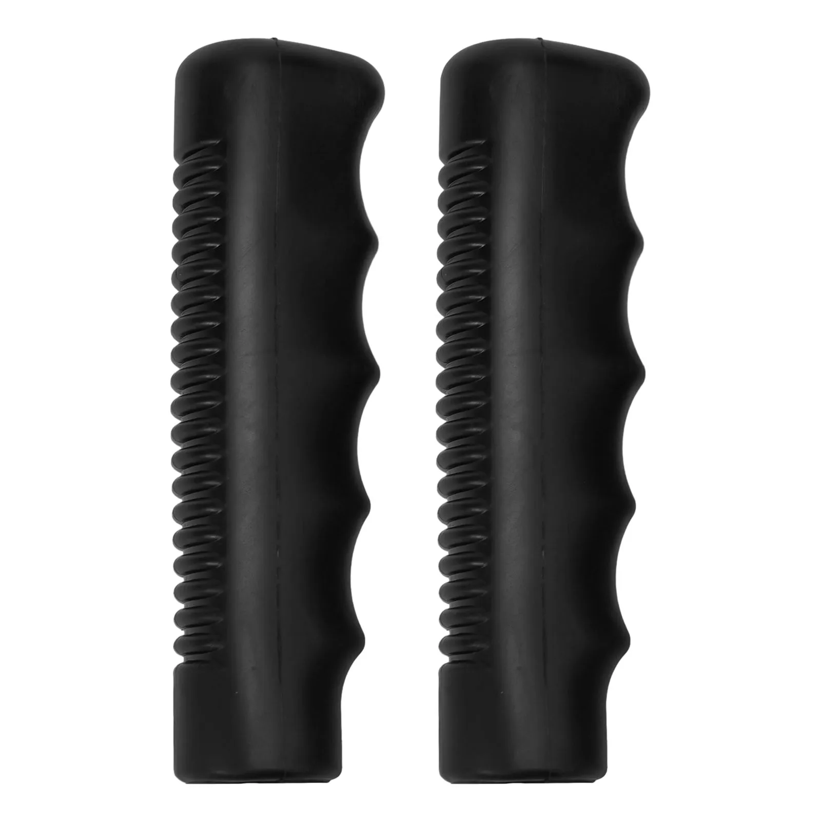 2Pcs Wheelbarrow Rubber Handles, Round Tubes Black Replacement Universal Handles PVC Anti-slip Handle Cover Industrial Tool Part