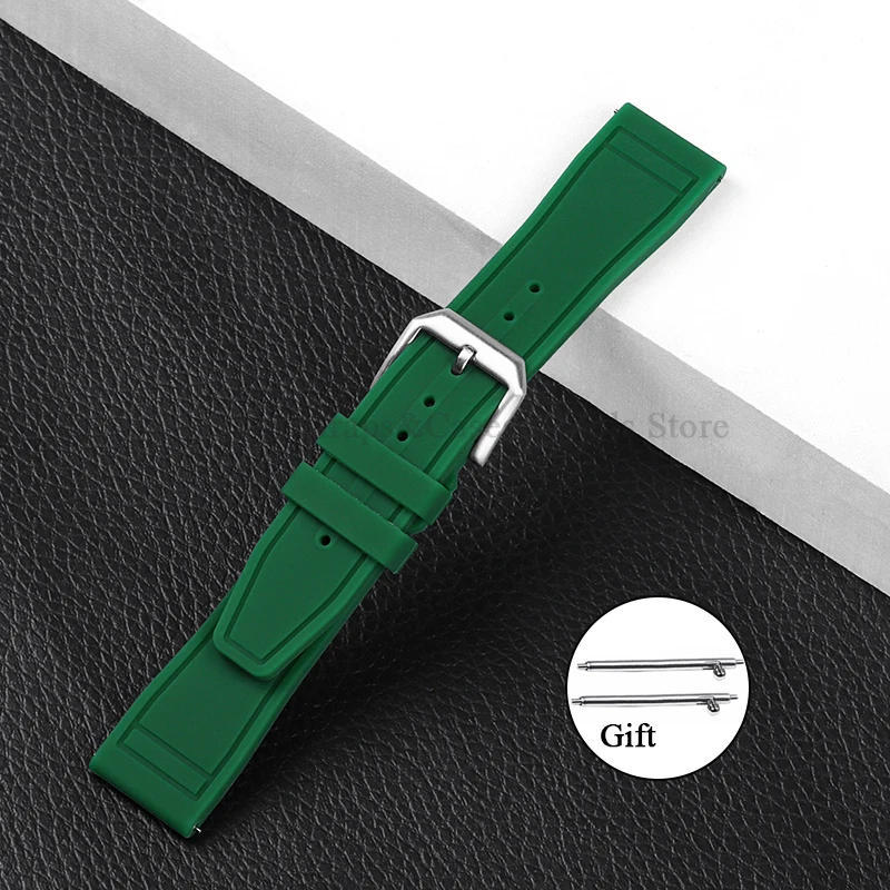 Premium Silicone Watch Strap - Quick Release Rubber Sport Band 20mm 21mm 22mm