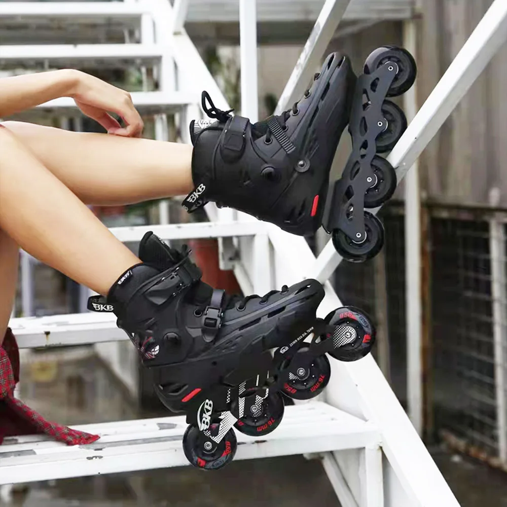 

Original BKB Inline Roller Skates Professional Adult Roller Skating Shoe Slalom Sliding Free Skating Street Road Patines