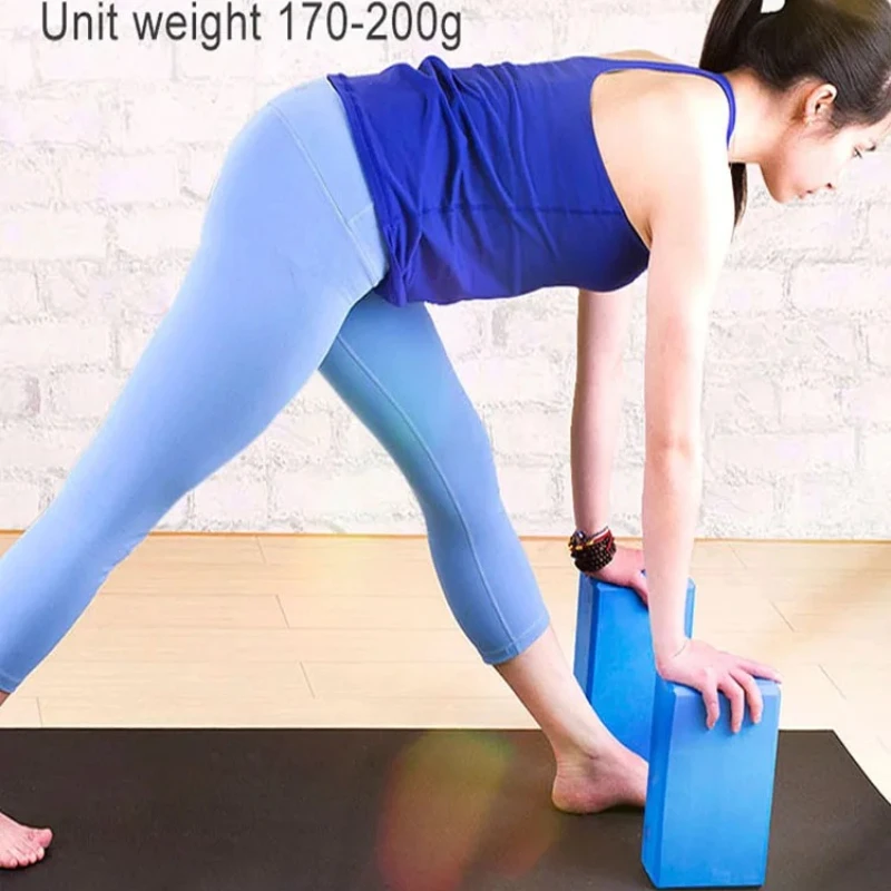 Yoga Block Premium Eva Foam Single-Sided With Pattern 1 Pc Stretching Aid For Yoga Pilates Gym Fitness Meditation Equipment