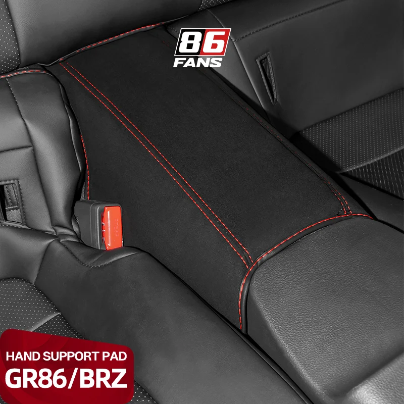 

For Toyota GR86 Subaru BRZ 2023 2022 2021 Black Car Accessories Row Rear Central Armrest Box Holder Arm Rest Pad Cover