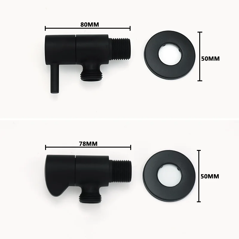 Bathroom Accessories Toilet Triangle Valve Black Hot Cold Water Angle Valves Brass Filling Faucets Heater faucet valve,angle valve,inlet valve,triangle valve,toilet tank filling valve,toilet fill valve