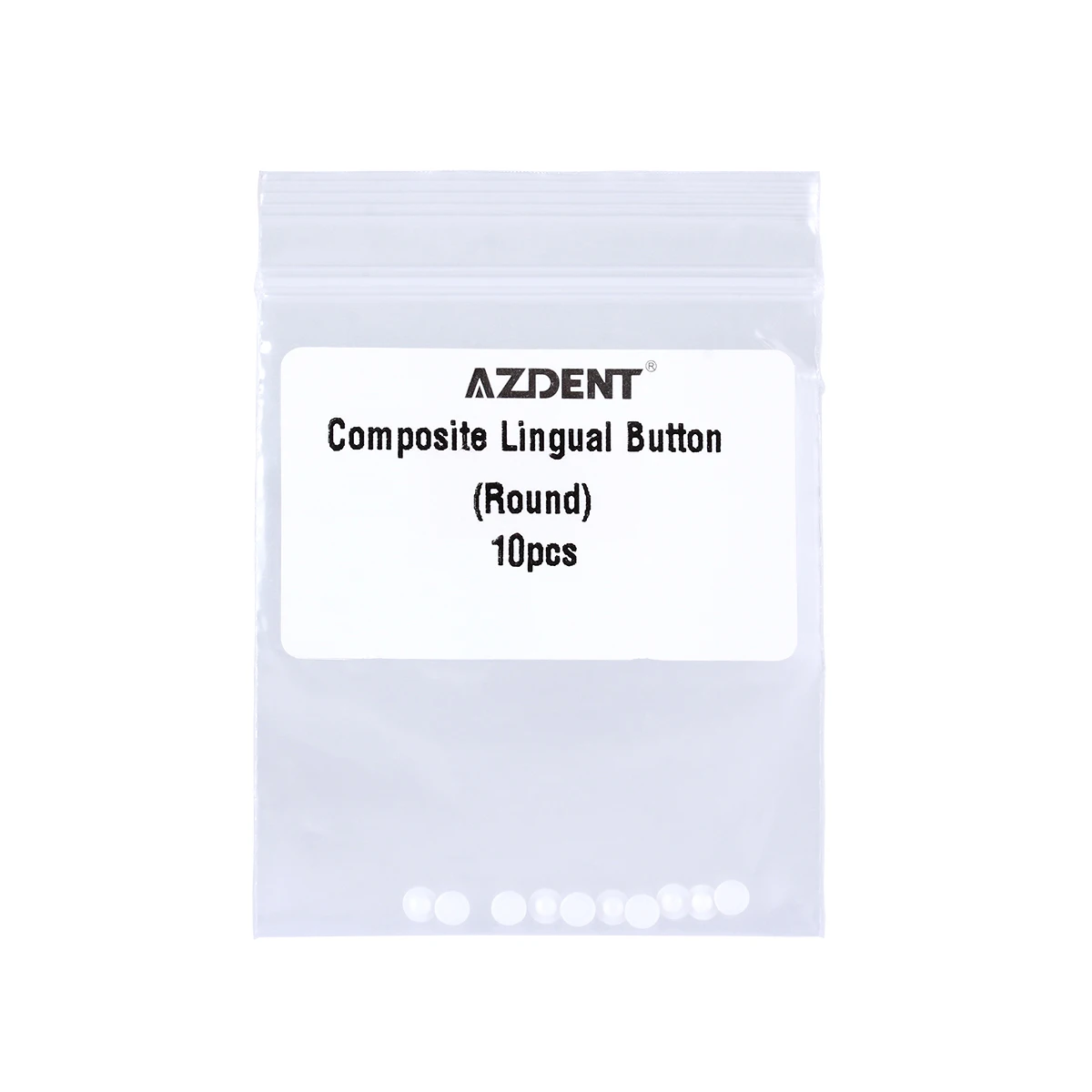 10 teile/paket AZDENT Dental Kieferorthopädische Lingual Taste Monoblock MIM Mesh Boden Bondable Metall Keramik Zunge Seite Schnalle Bondable – Detail 19