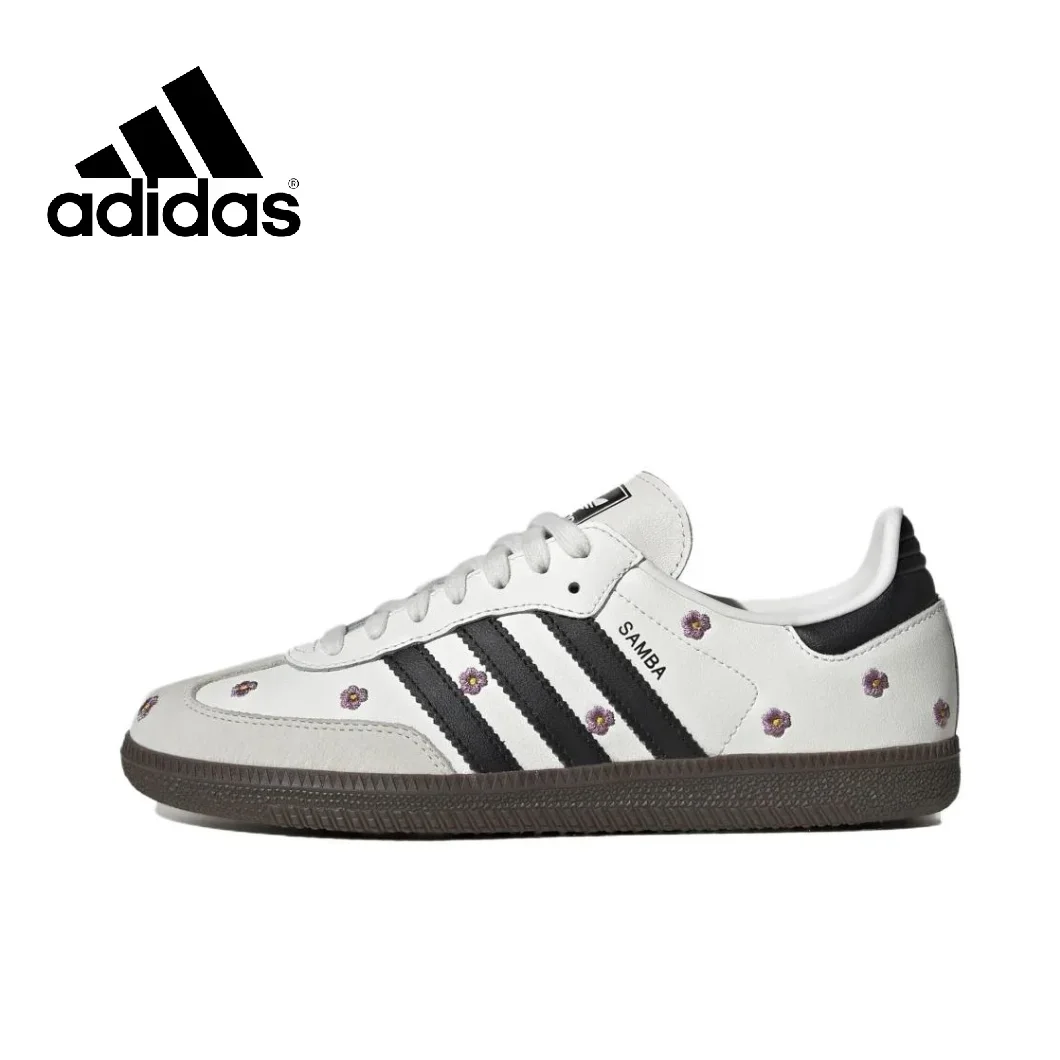 thumbnail image 1 of Zapatillas Adidas New Samba OG Low para hombre y mujer, clásicas, retro, para tabla, deportivas de moda, transpirables, color negro y blanco, 1 of 5