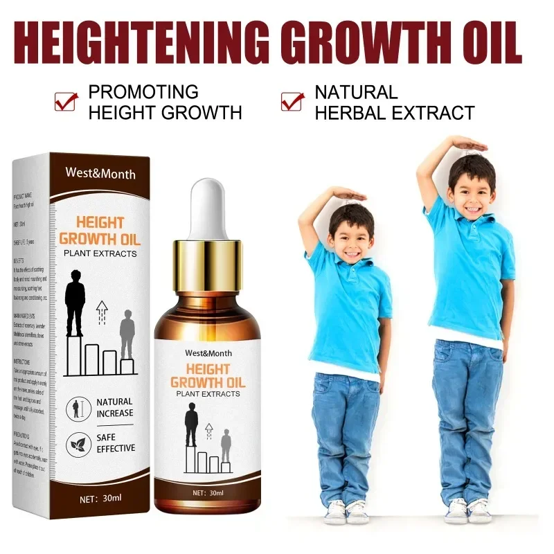 Increase Height Essential Oil Grow Taller Conditioning Oils Soothing Growth Oil Massage Promote Herbal Bone Foot Body height increase essential oil
