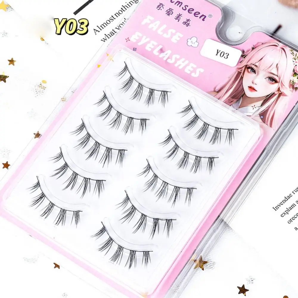 

3D натуральные накладные ресницы, прозрачный стержень, натуральные сверхтонкие накладные ресницы, пушистые Зеленые ресницы для женщин