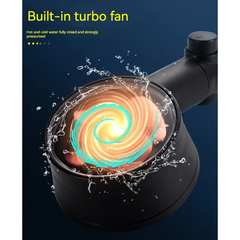 

Turbocharged shower head, six speed shower head, bathroom shower head, household shower head, shower set