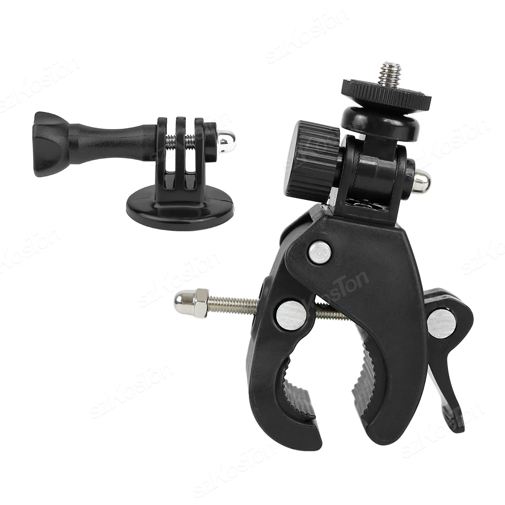 PULUZ 360 gradi rotazione in alluminio Alluminio Bicicletta bicicletta manubrio Adattatore per bicicletta con vite per GoPro HERO Sessione 5/4, Xiaoyi DJI Osmo Action Sport Camera