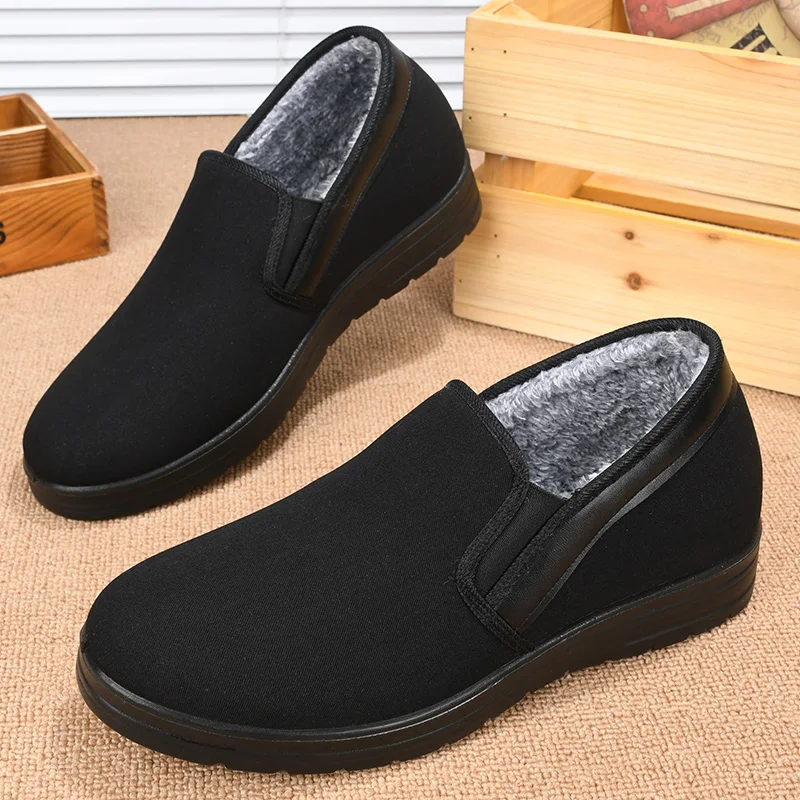Winter Cotton Boots For Men Warm Fur Soft Male Platform Snow Boots Man Ankle Boot Winter Men's Sneakers Plus Casual Man Shoes