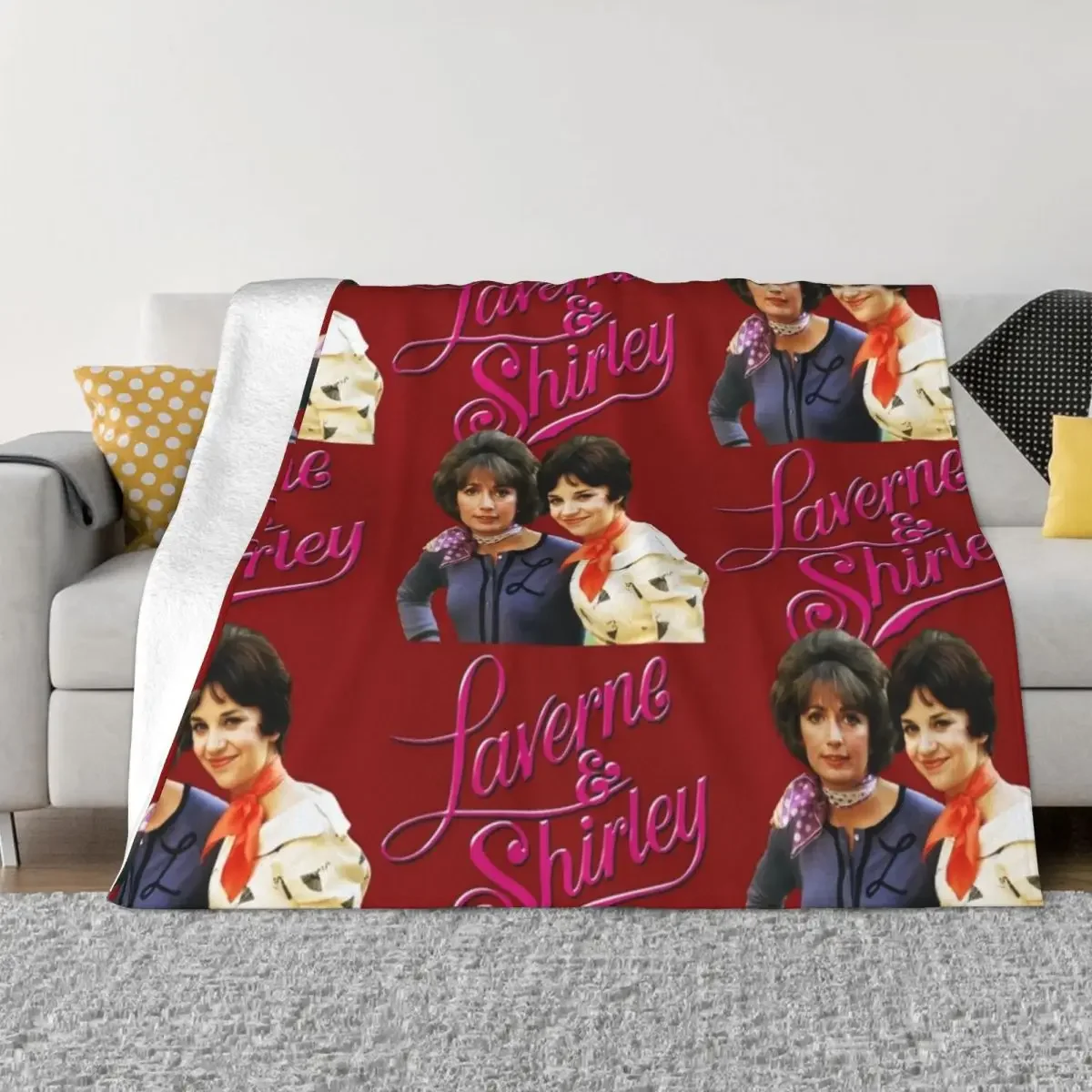 Laverne 및 Shirley 공물 던지기 담요, 침대 린넨 장식 소파, 캠핑 무거운 수면 담요