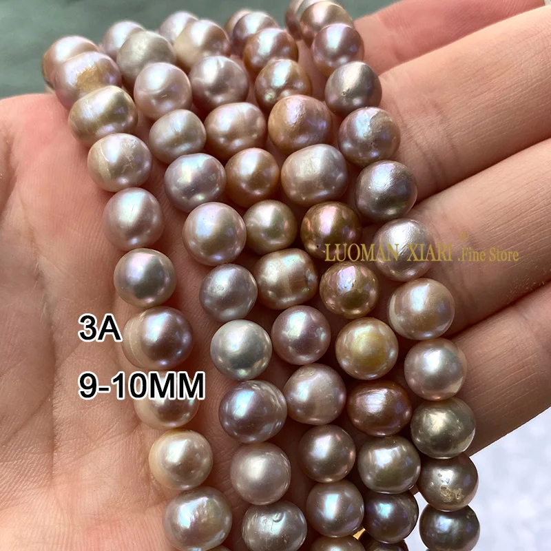 4-12MM AAA Natural Freshwater Pearls Round Potato Shape Loose Spacer Beads for Jewelry Making Diy Bracelet Earrings Accessories 6