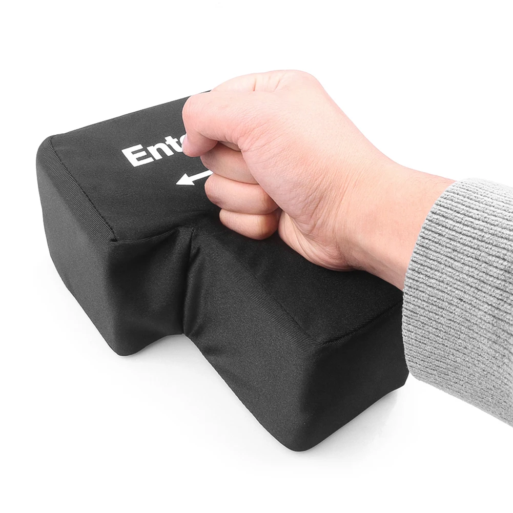 Anti Stress Button Anti-Stress Computer Huge Enter Key Big Giant USB Keyboard Vent Button Pillow