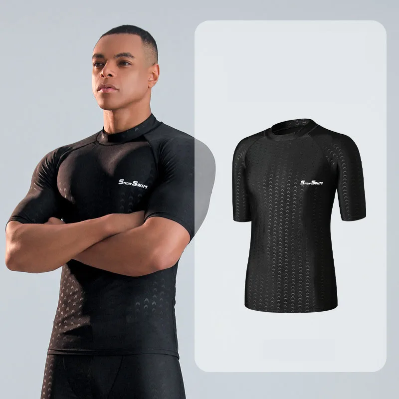 High Quality Men's Swimsuit Swim Shorts Five Quarter Quick Drying Loose Plus Size Swimming Kit Anti-embarrassment