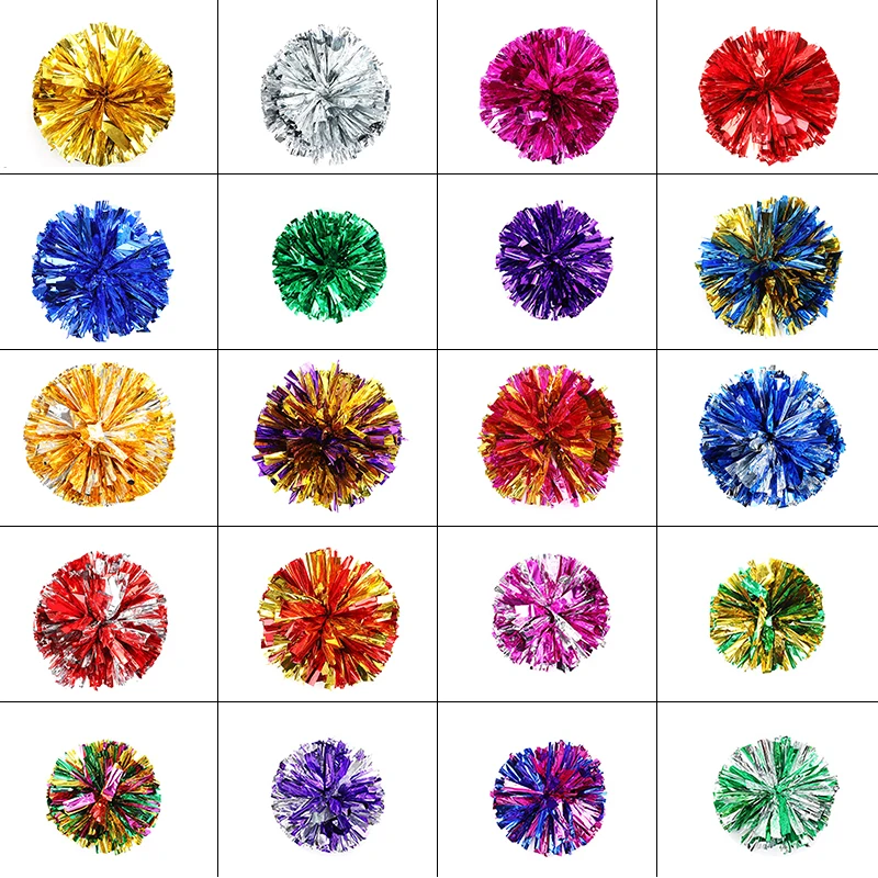 Cheerleading Cheer Dance Party Poms Pom Football Cheerleader Hand Flower Cheerleading Props Holding Flowers for Activities 6pcs cheerleading pompoms cheerleader pom poms cheer poms cheering hand flowers