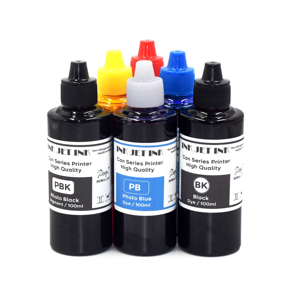 Dye Ink Kit Ink Refill Kit Dye Ink Refill Ink Cartridge Refill Kit Ink Refill for Canon PIXMA TR7550 TS6250 TS8350 TS6350 TS8250 TS705 TS8150 TR8550 TS9551