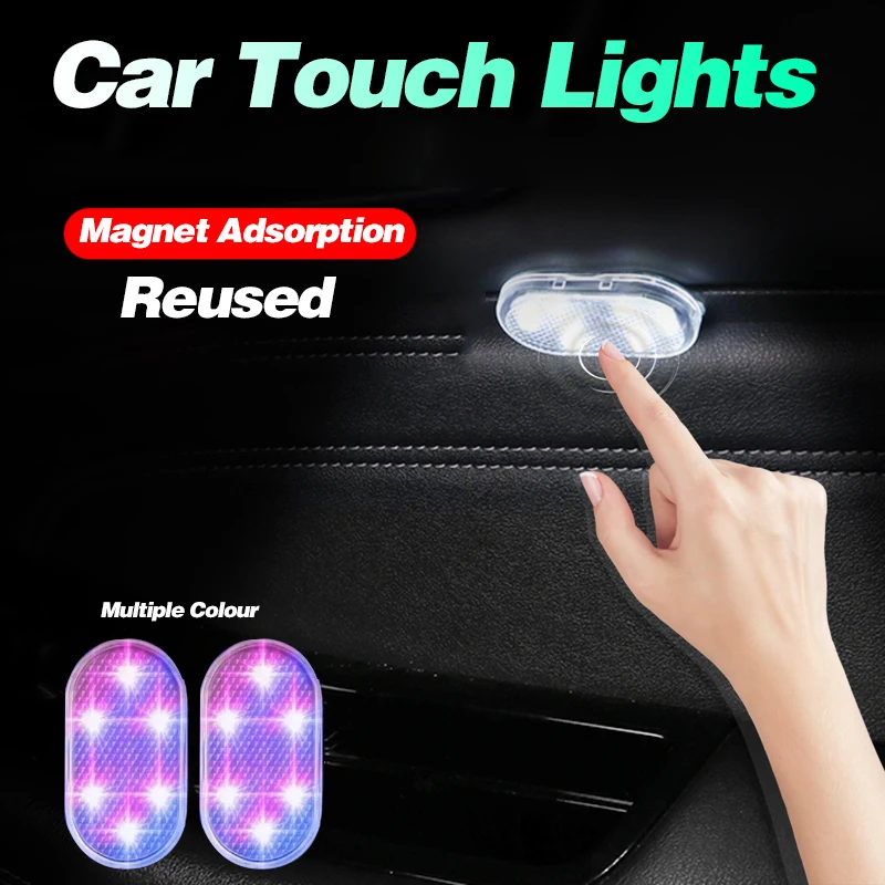 

Magnetic Car Interior Lights Touch Light Hand Car Roof Magnets Ceiling Lamp Indoor Car Lighting Night Light Reading Lamp