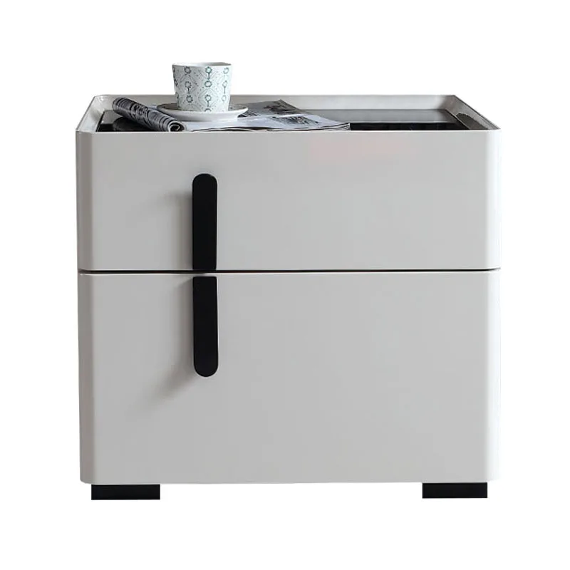 

Nordic Simple Modern Light Bedroom Bedside Table Paint Storage Cabinet