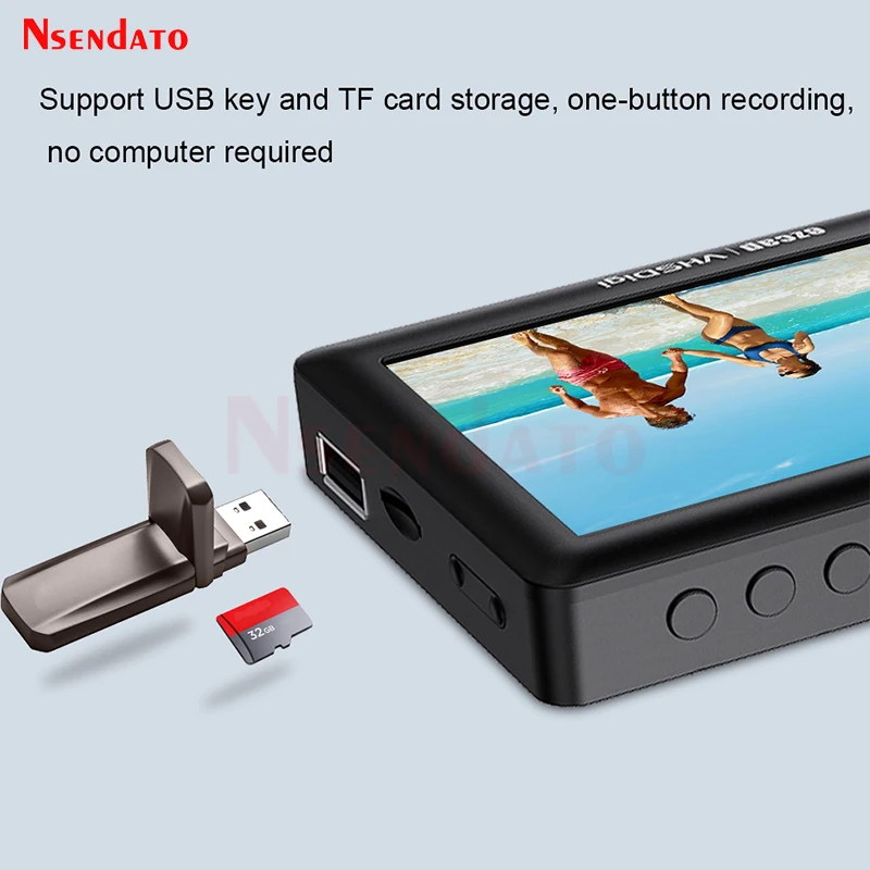 Ezcap180 4.3" AV Recorder Video Audio Capture Box 1080P from VHS Digi Portable Vhs DVD Hi8 Camcorder Player to TF Card U Disk