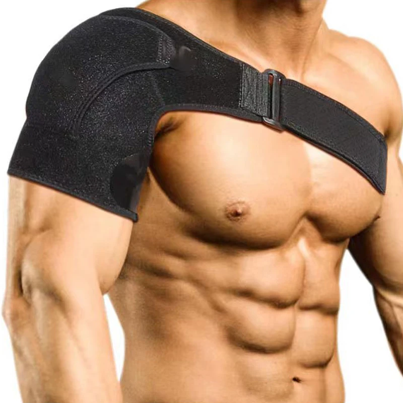 Shoulder Brace For Men and Women Both Left and Right (Black, M&L)