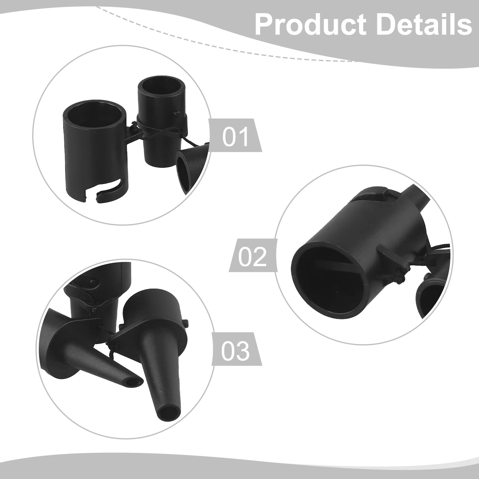 1pc einfacher Multifunktion anschluss Paddle Board Adapter Multifunktion adapter aufblasbares Konvertierungs luftdüsen zubehör – Detail 10