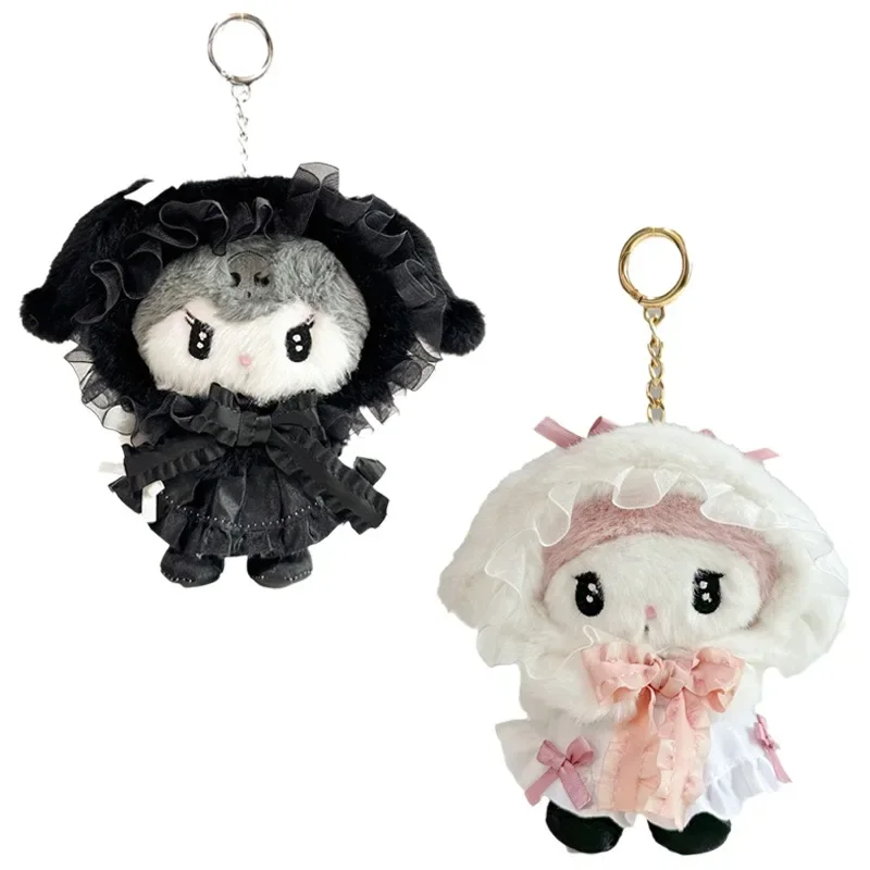 

Sanrioed Anime Lolita My Melody Kuromi Plush Toy Bag Decoration Pendant Kawaii Stuffed Plushie Doll Keychain Children's Gifts