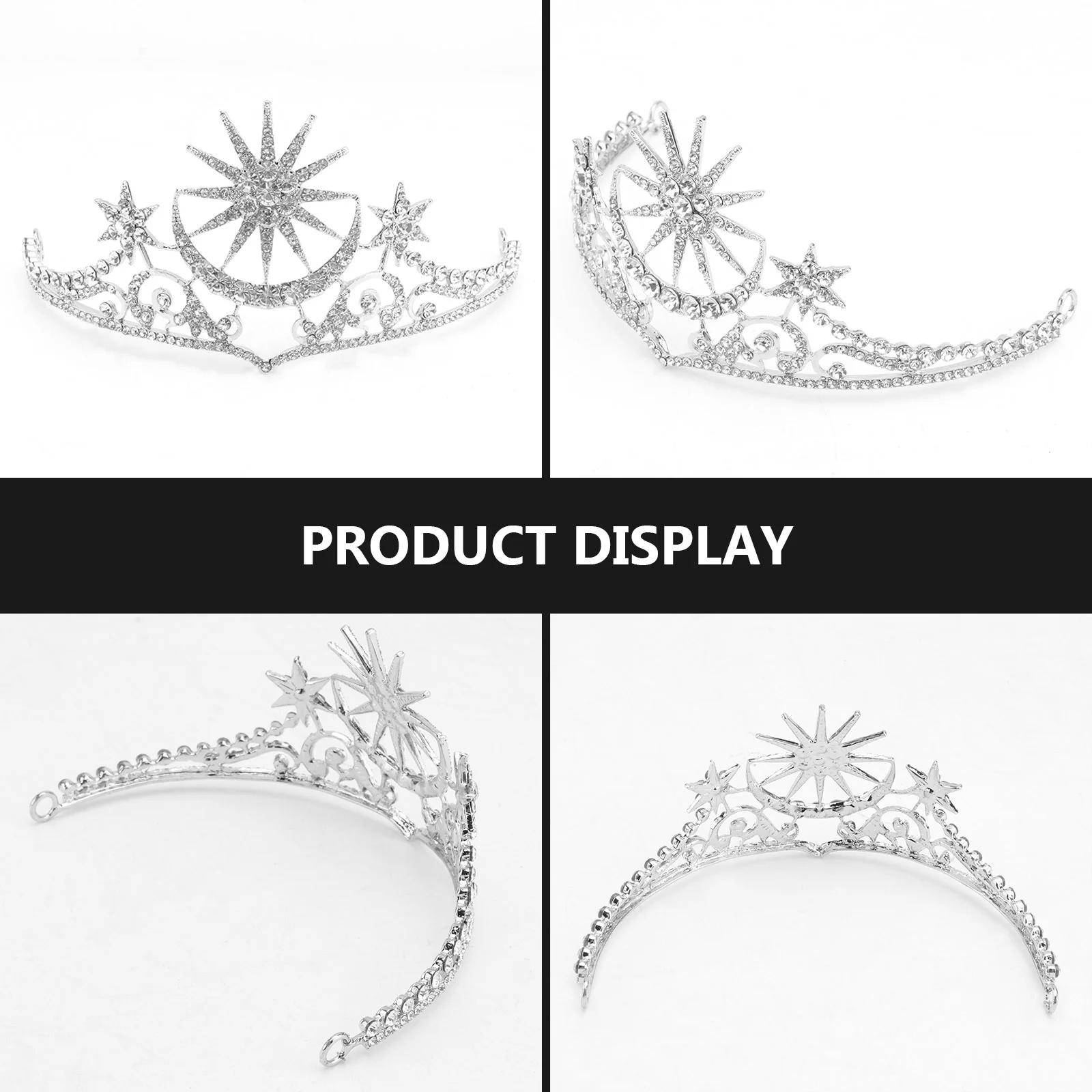 Hair Jewelry Silver Choker Silver Hair Accessoriess For Woman Tiara Silver Silver Hair Accessoriesss Star Moon Wedding Brides 5