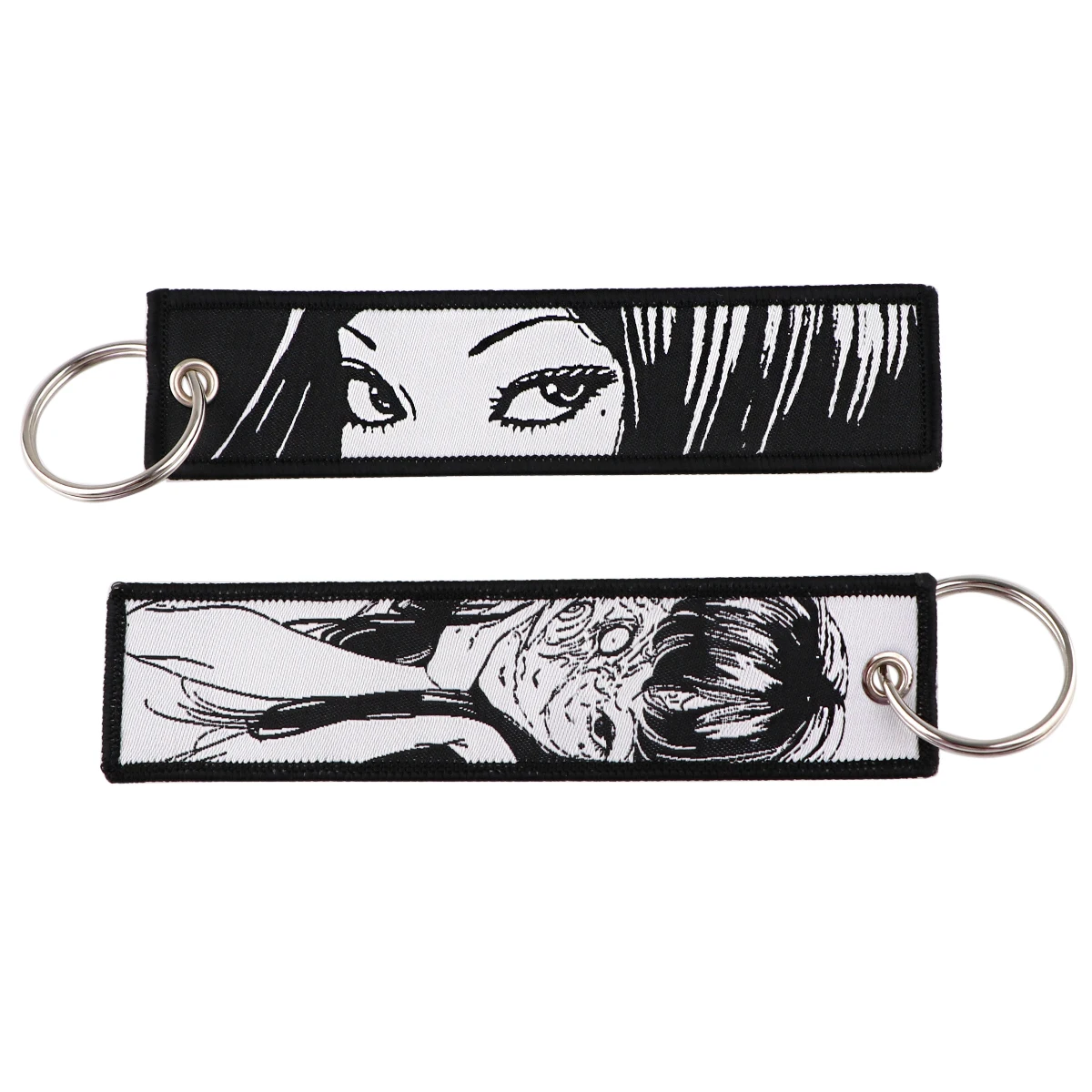 DB1049 Horror Theme Tomie Fashion Key Tag Keychain Motorcycles The Key To Halloween Fobs Ring Chaveiro Brand Tag