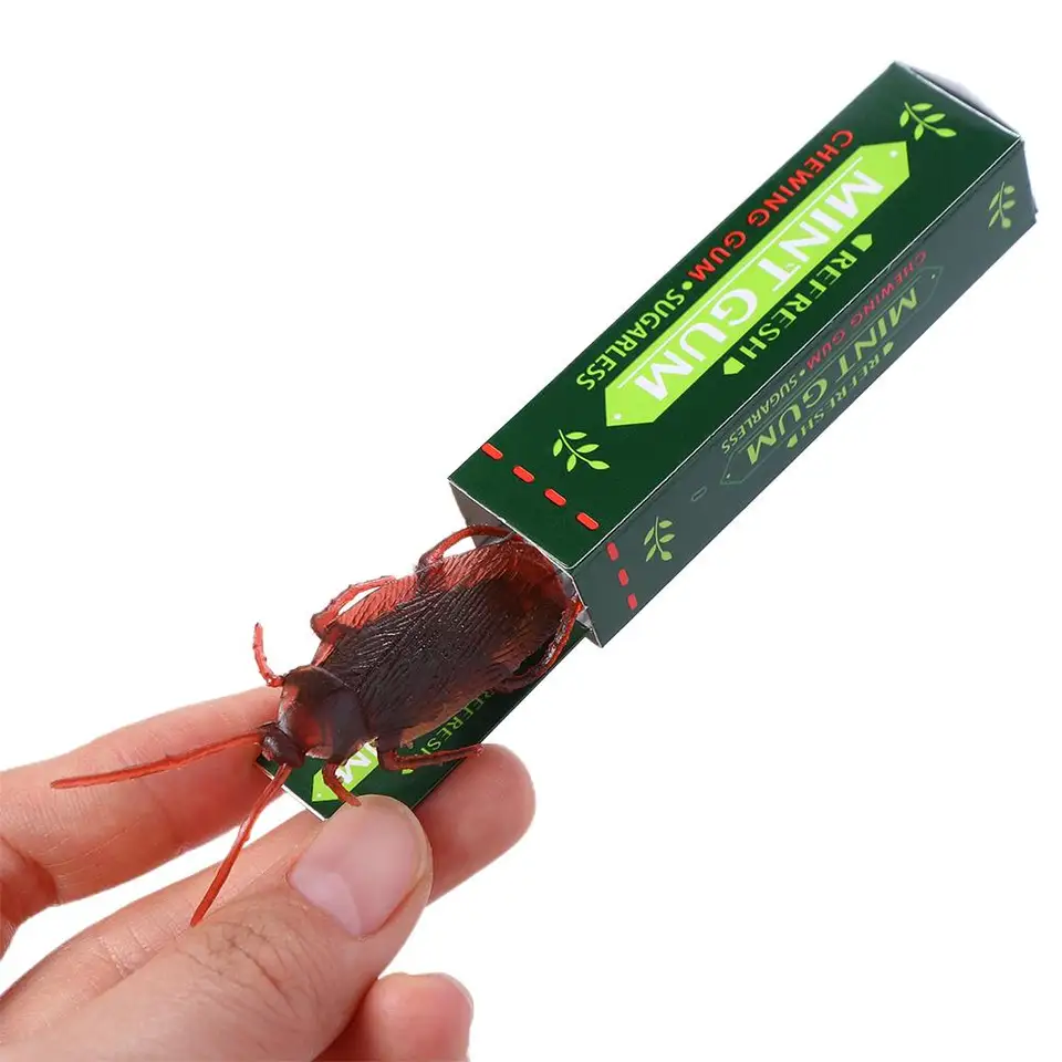 thumbnail image 2 of Halloween Scary Insect Gag Gifts 50 Pcs Fake Plastic Roaches - Realistic Prank Toy Insects For Halloween & Practical Jokes Realistic Cockroach Gag Gifts 2 of 12