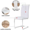 Modern Dining Chairs Set of 4, Side Dining Room/Kitchen Chairs with Faux Leather Padded Seat High Back, Dining Chairs Sets 3