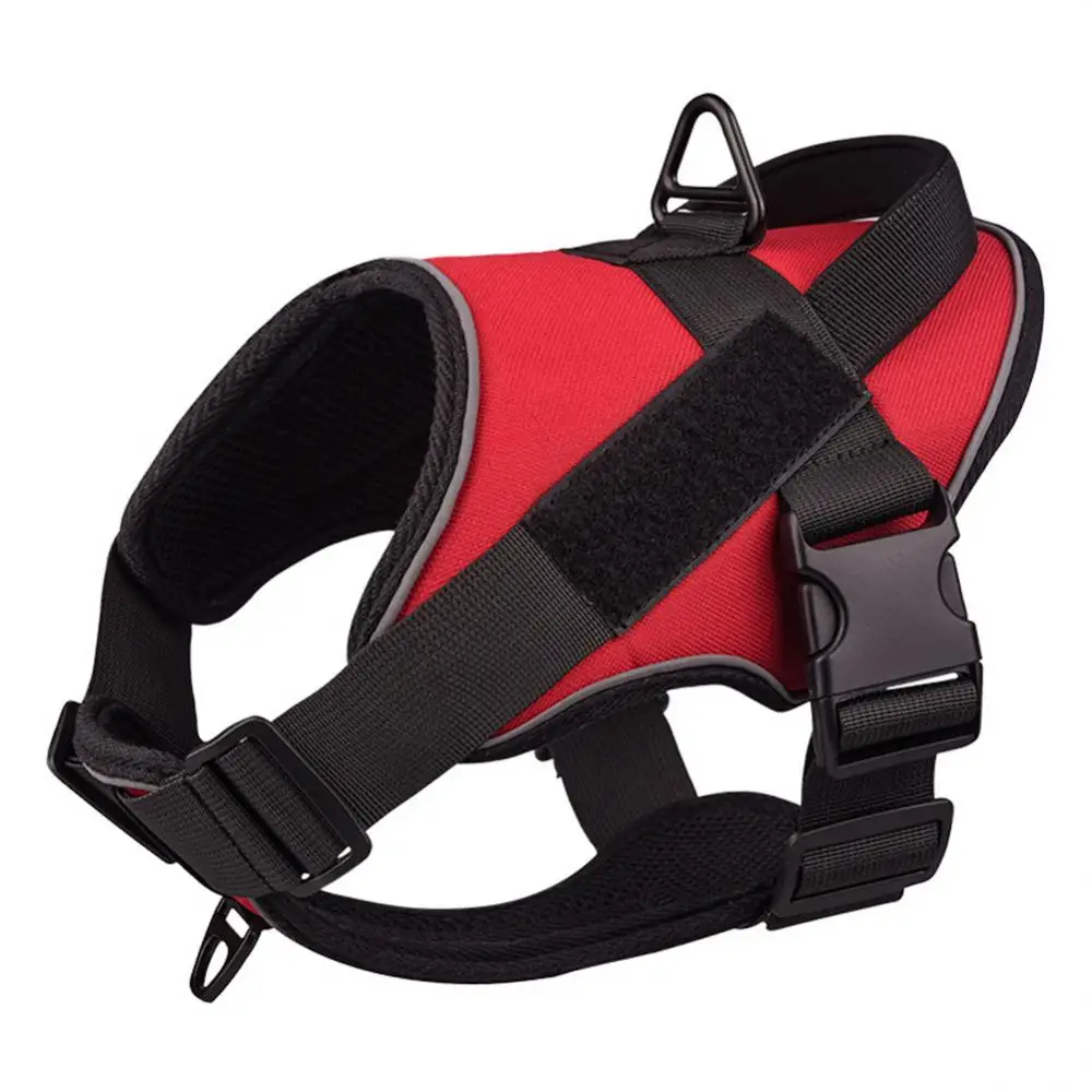 

Dog Vest Comfort Secure Red Camouflage Nylon Mascotas Dog Chest Strap Durable Transpirable Black Al Aire Libre Pet Strap Reflejo
