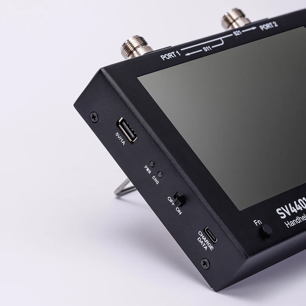 HTOOL SV4401A 50KHz-4.4GHz Vector Network Analyzer 100dB Dynamic VNA 7-inch Touch LCD Internal memory MF/LF/HF/VHF/UHF Band