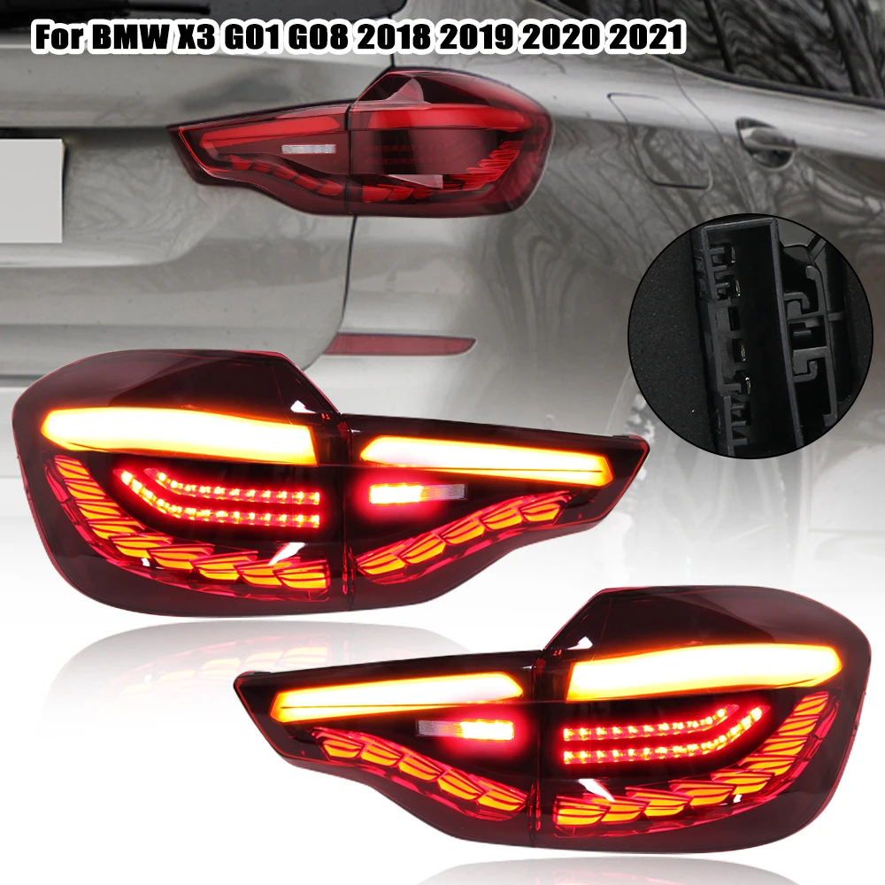 BMW x3 g01 g08 2018 2019 2020 2021用のダイナミックテールライト,ブレーキライト,LEDヘッドライト