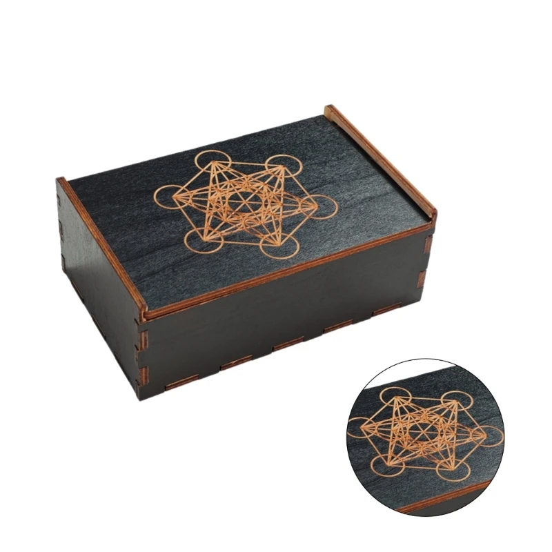 G92F Game Tarots Cards Storage Box Holder Tarots Cards Storage Gift Case Small Trinkets Box Divination Storage Box