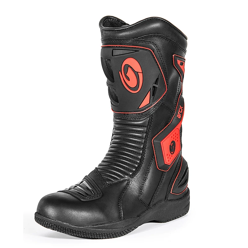 Motorcycle Reflection waterproof Boots Protector Gear Motorbike Bike wear Reflective Boots Leather Motocross Racing Shoes