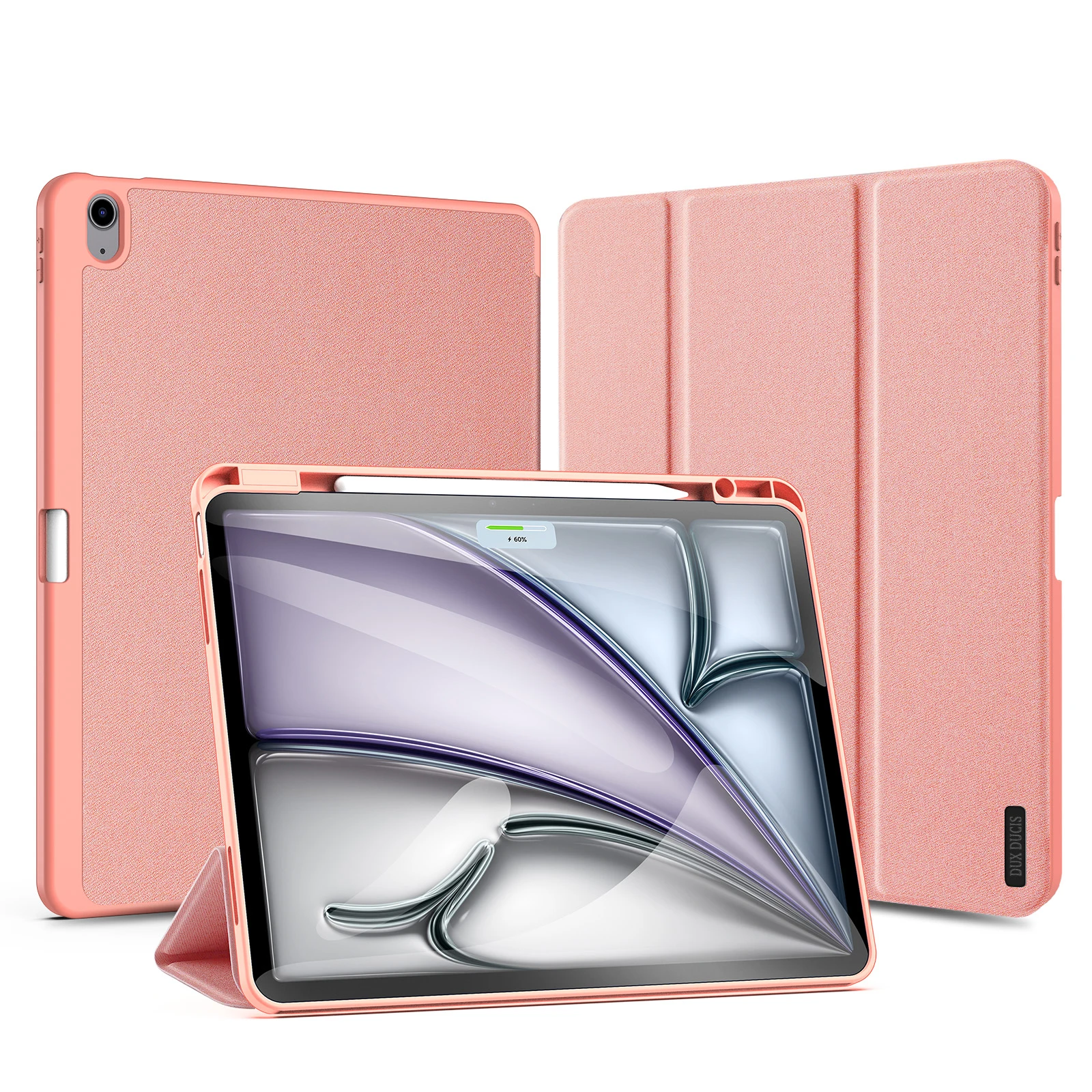 Trifold Stand Tablet Case with Stylus Pen Holder & Auto Sleep/Wake