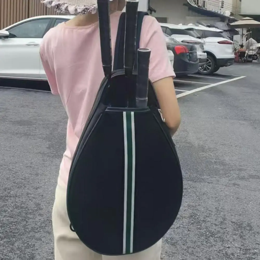 Tennis Bag Large Capacity Tennis Sling Backpack Waterproof Crossbody Racket Bag for Tennis Badminton Pickleball Rackets 3
