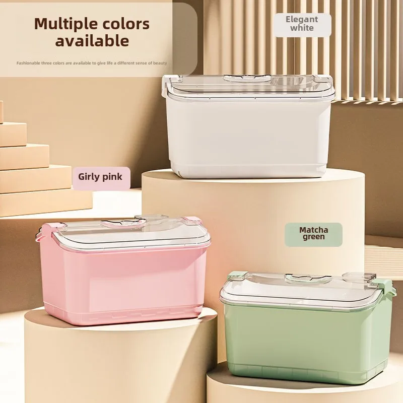 Nail art tool storage box Large capacity dust-proof jewelry sorting box Eyebrow pencil lipstick storage box 4