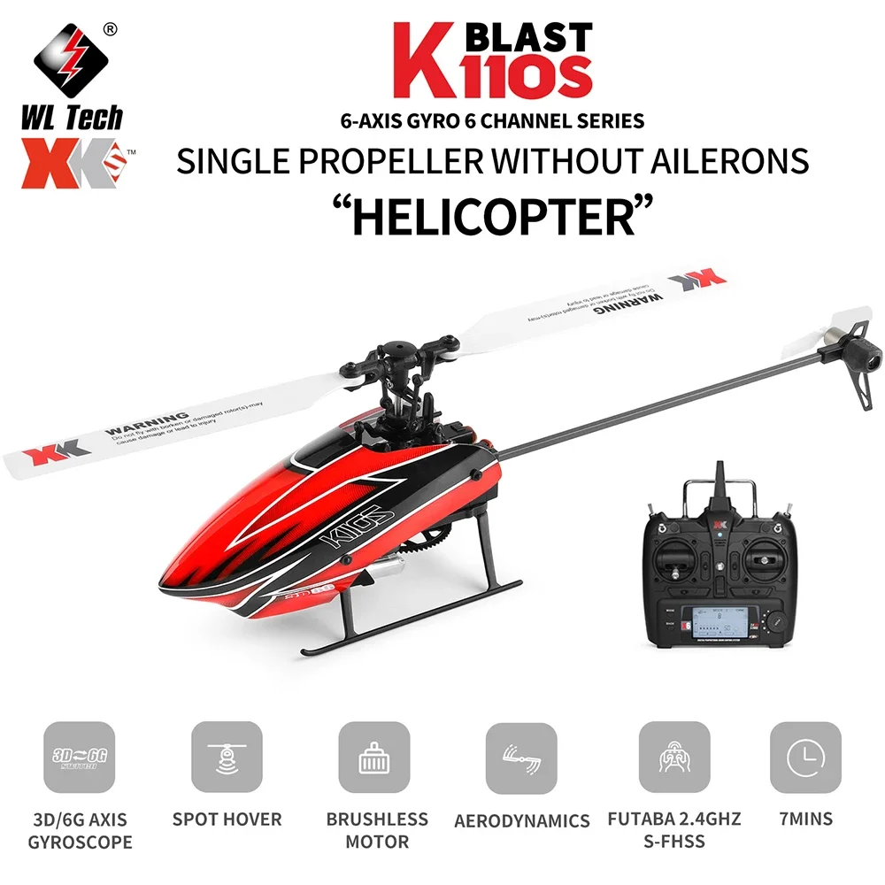 

WLtoys XK K110 Upgrade K110S Radio Contorl Drone 2.4G 6CH 3D 6G System Brushless Motor RC Quadcopter Remote Control Airplane