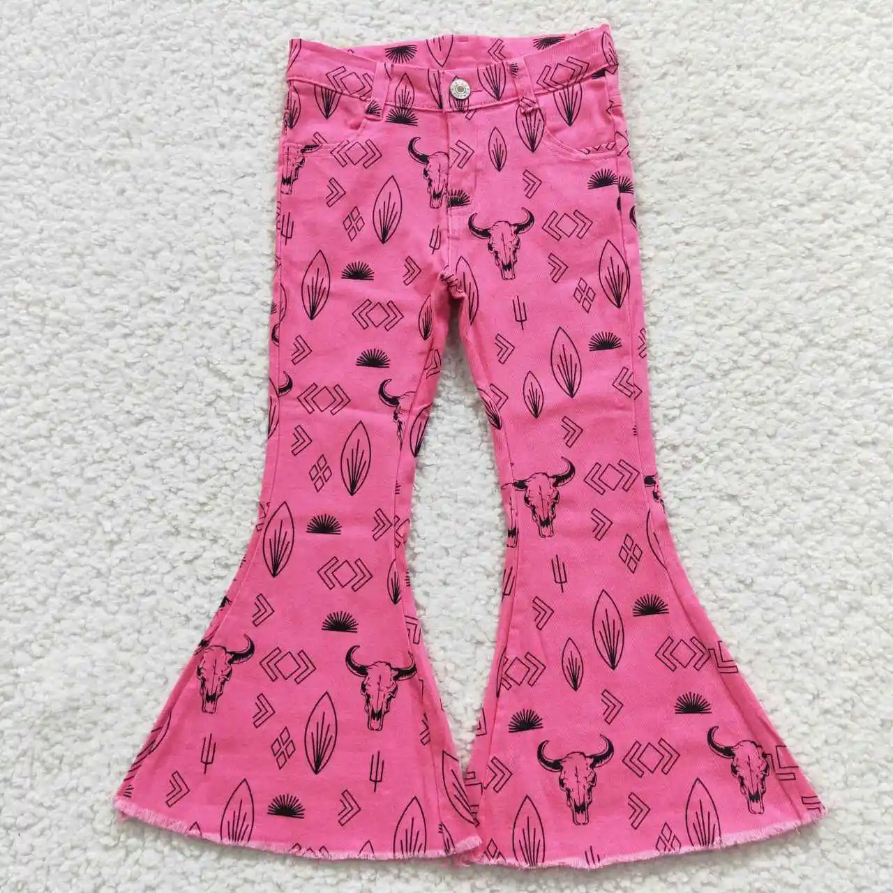 Buffalo Kids Pants Pink Logo