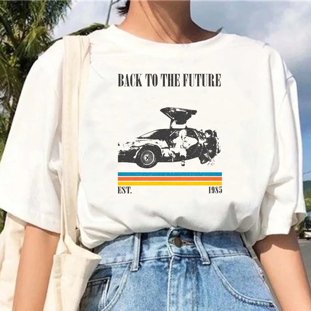 

Женская футболка с принтом «Назад в будущее»