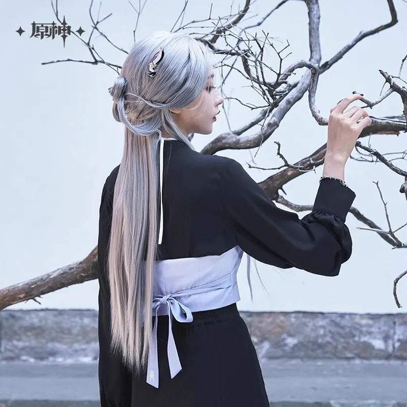 [Genuine] Shenhe Bracelet MiHoYo Official Original Genshin Impact Shenhe Theme Impression Headwear Comb Woman Cosplay Xmas Gifts