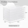 Earring Storage Box Organizer Acrylic Jewelry Storage Box Holder With 5 Drawers Transparent Jewelry Display Stand Earring Box 5