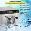 Commercial Ice Cream Machine 1400W 20/5.3 Gph Hard Serve Ice Cream Maker with LED Display Screen Auto Shut-Off Timer 5