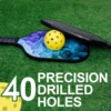 6 Pcs 74MM Durable Pickleball Balls 40 Holes Outdoor For Competition 5