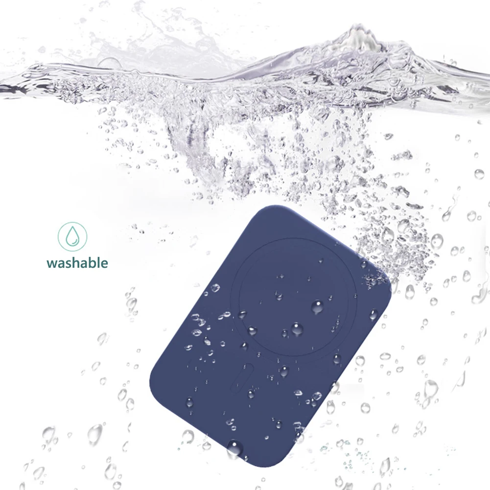 Power Bank Silicone Power Bank Protector for iPhone 12 Pro Magnetic Wireless Charger Battery Pack Cover