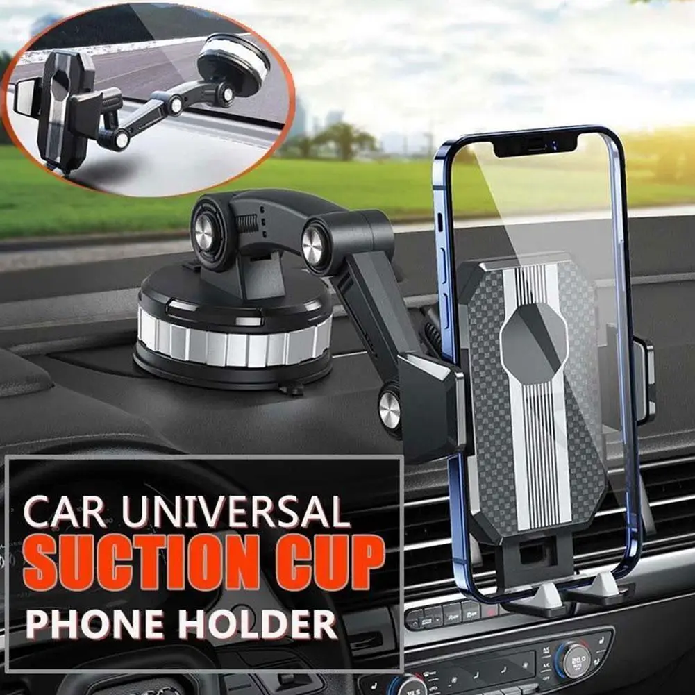 360° Cell Phone Holder for Car Dashboard Universal Suction Cup Type